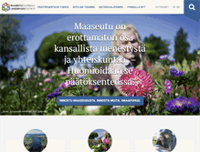 Tablet Screenshot of maaseutupolitiikka.fi